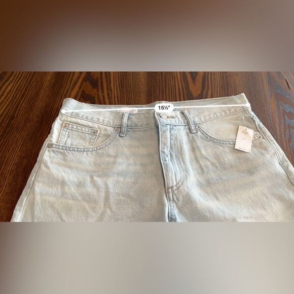 Gap 1969 Sexy‎ Boyfriend Denim Jean Shorts 27P bleached vintage blue 70s 60s NWT - Picture 6 of 15